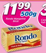Rondo Margarine Brick-500g