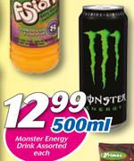 Monster Energy Drink Assorted-500ml Each