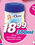 Clere Petroleum Jelly Assorted-300ml Each
