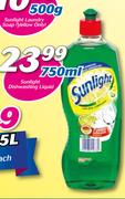 Sunlight Dishwashing Liquid-750ml