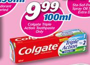 Colgate Triple Action Toothpaste Only-100ml