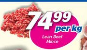 Lean Beef Mince-Per Kg