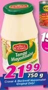 Crosse & Blakwell Mayonnaise(Original Only)-750g