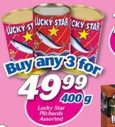 Lucky Star Pilhards Assorted-3 x 400g