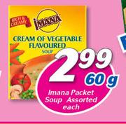 Imana Packet Soup Assorted-60g Each
