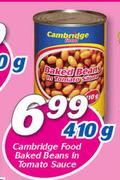 Cambridge Food Baked Beans In Tomato Sauce-410g