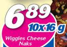 Wiggles Cheese Naks-10 x 16g