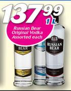 Russian Bear Original Vodka Assorted-1Ltr Each