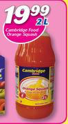 Cambridge Food Orange Squash-2Ltr