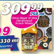 Chivas Regal 12 Year Old Bremont Scotch Whisky-750ml