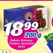 Bakers Romany Creams Assorted-200g Each