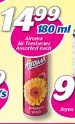 Airoma Air Freshener Assorted-180ml Each