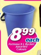 Formosa 9Ltr Bucket Assorted Colours-Each