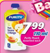 Purity Pouch Assorted-110ml Each