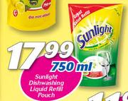 Sunlight Dishwashing Liquid Refill Pouch-750ml
