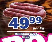 Boskamp Beef Wors-Per Kg
