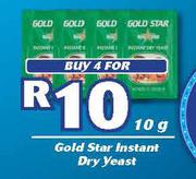 Gold Star Instant Dry Yeast-4X10g