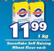 Snowflake Self Raising Wheat Flour-1Kg Each