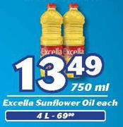 Excella Sunflower Oil-750ml Each
