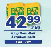 King Korn Malt Sorghum-3Kg Each
