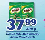 Nestle Milo Malt Energy Drink Pouch-400g Each