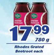 Rhodes Grated Beetroot-780g Each