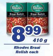 Rhodes Braai Relish-410g Each
