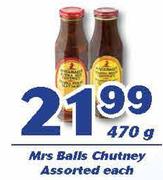 Mrs Balls Chutney-470g Each