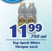 Top Spirit White Vinegar-750ml Each