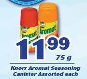 Knorr Aromat Seasoning Canister-75g Each