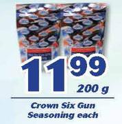 Crown Six Gun Seasoning-200g Each