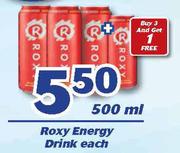 Roxy Energy Drink-500ml Each
