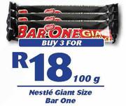 Nestle Giant Size Bar One-3X100g