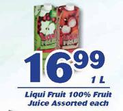Liqui Fruit 100% Fruit Juice-1L Each