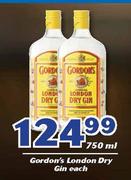 Gordon's London Dry Gin-750ml Each