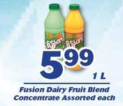 Fusion Dairy Fruit Blend Concentrate-1L Each