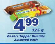 Bakers Topper Biscuits-125g Each