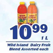 Wild Island Dairy Fruit Blend-1L Each