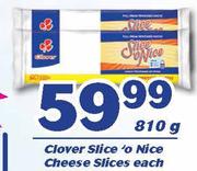 Clover Slice 'O Nice Cheese Slices-810g Each