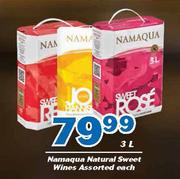 Namaqua Natural Sweet Wines-3L Each