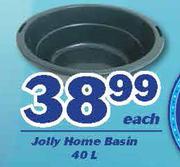 Jolly 40L Home Basin-Each