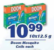 Doom Mosquito Coils-10x12.5g Each