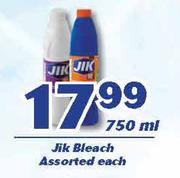 Jik Bleach-750ml Each