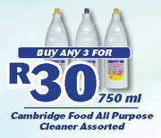 Cambridge Food All Purpose Cleaner-3x750ml
