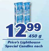 Price's Lighthouse Special Candles-450g Each