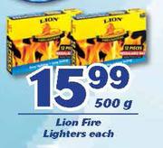 Lion Fire Lighters-500g Each