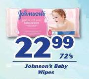 Johnson's Baby Wipes-72's