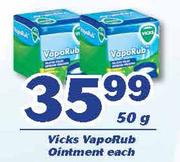 Vicks VapoRub Ointment-50g Each