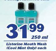 Listerine Mouth Wash Cool Mint-250ml Each