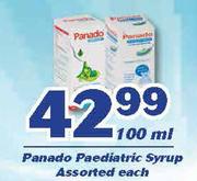 Panado Paediatric Syrup-100ml Each 